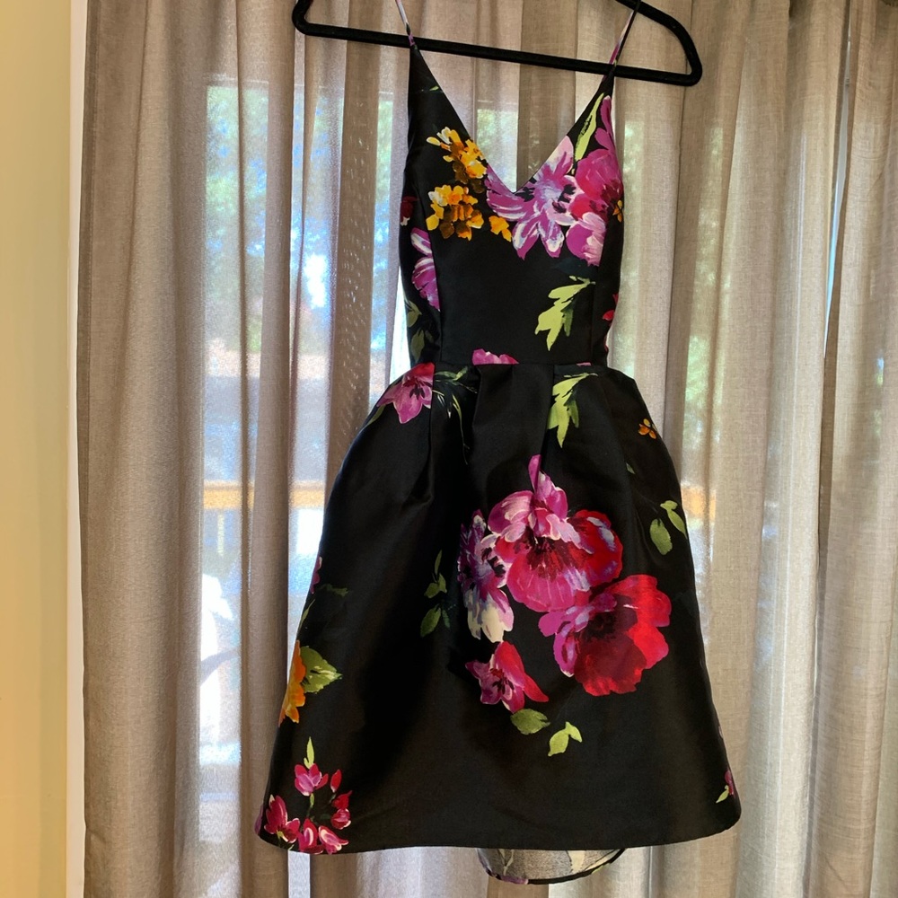 Short Formal Floral Dress